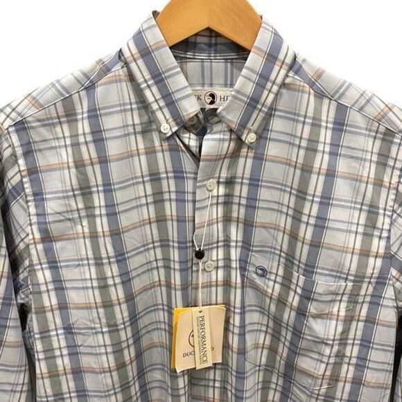 Duck Head Onslow Sport Shirt Button Down Light Blue Plaid XXL‎ NWT - Picture 3 of 10